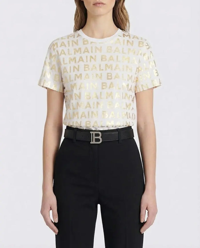 Cintura Balmain Donna | Logo Argento | In Pelle Balmain