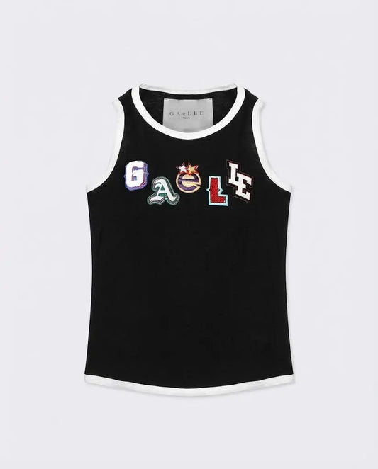 Canottiera Gaelle Donna Basket Nero Gaelle Paris