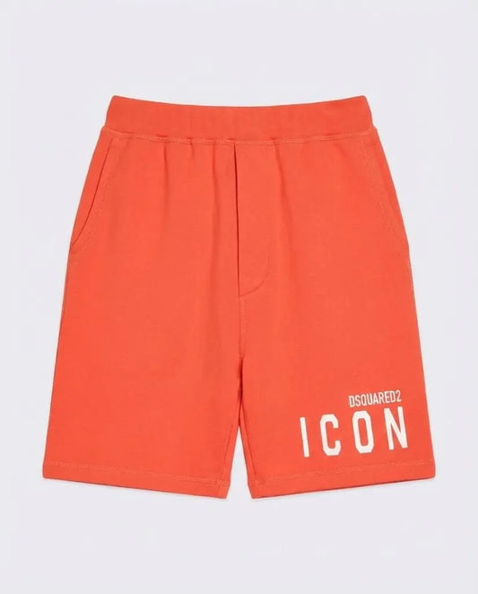 Pantaloncini Dsquared2 | Bermuda Unisex | Logo Icon | Arancio Dsquared2
