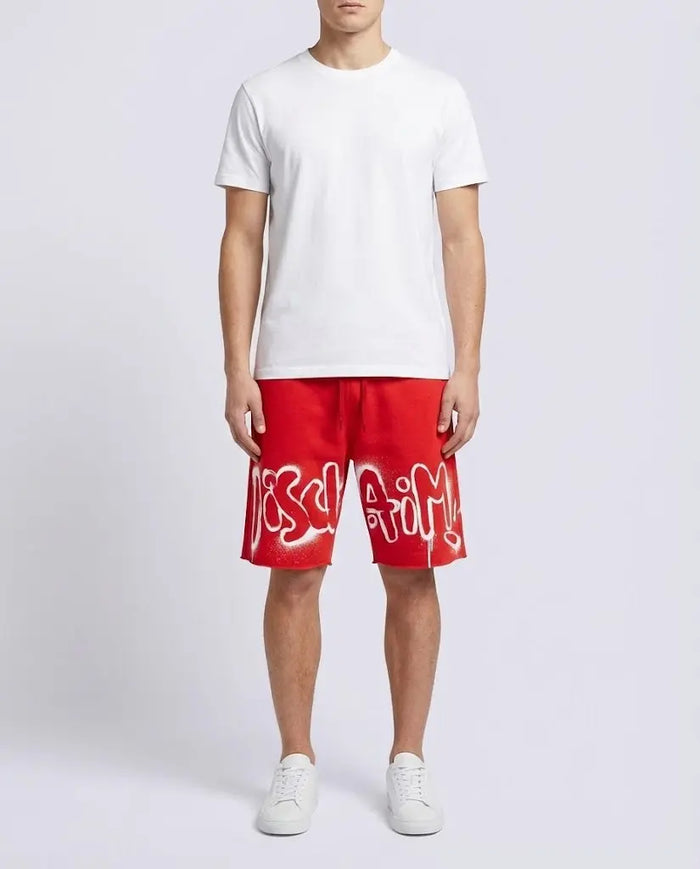 Pantaloncini Disclaimer Uomo | Logo | Rosso Disclaimer