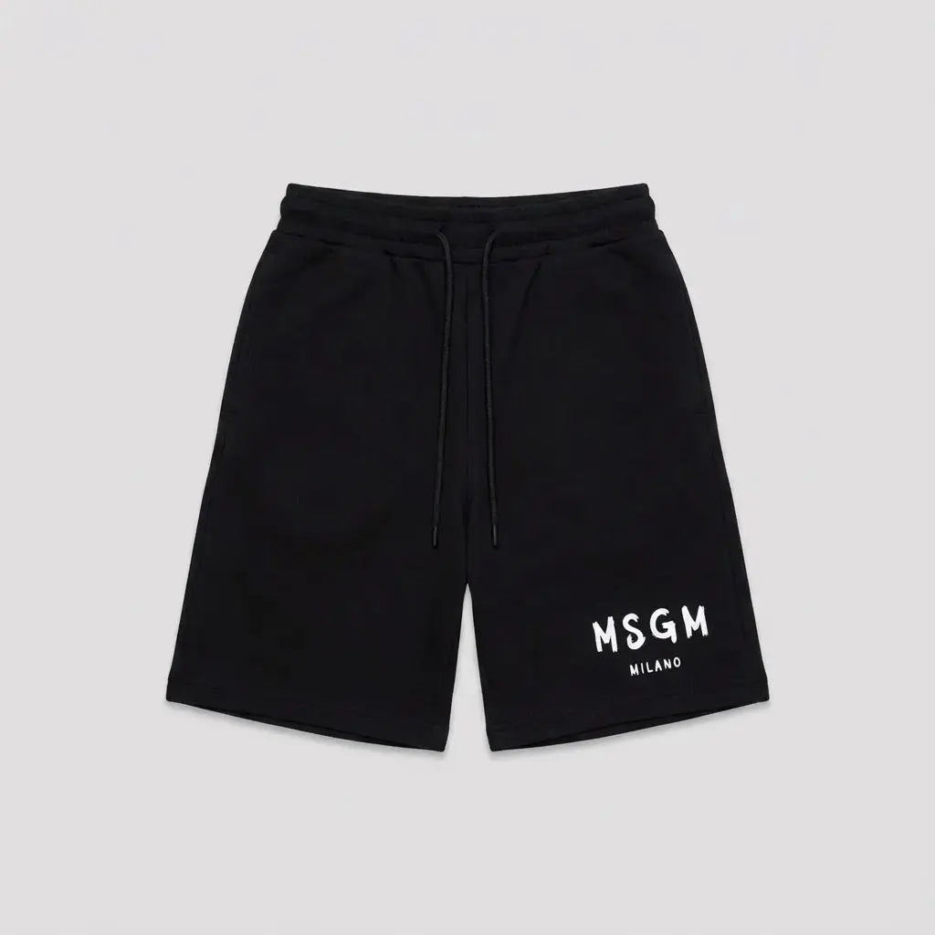 Pantaloncini Msgm | Modello Unisex | Logo | Nero | Outlet MSGM