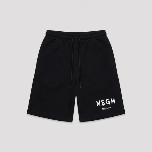 Pantaloncini Msgm | Modello Unisex | Logo | Nero | Outlet MSGM
