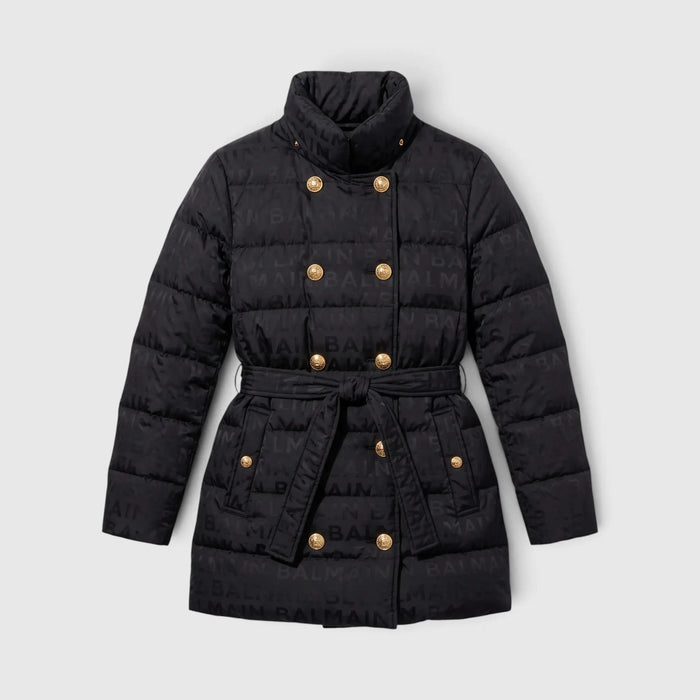 Piumino Balmain Logo All Over Donna Balmain