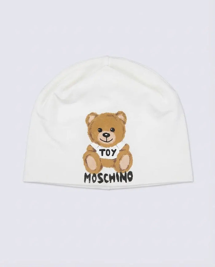 Cappello Moschino Kids | Unisex | Logo Orsetto Toy | Bianco Moschino Kids