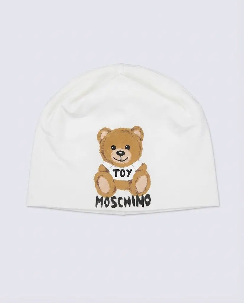 Cappello Moschino Kids | Unisex | Logo Orsetto Toy | Bianco Moschino Kids