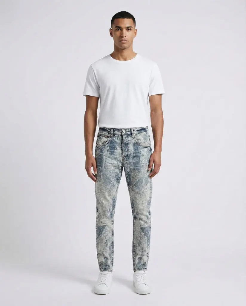 Jeans Purple Brand Uomo | Modello Over | Effetto Slavato Purple