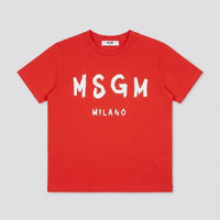 T Shirt Msgm | Modello Unisex | Logo | Rosso | Outlet MSGM