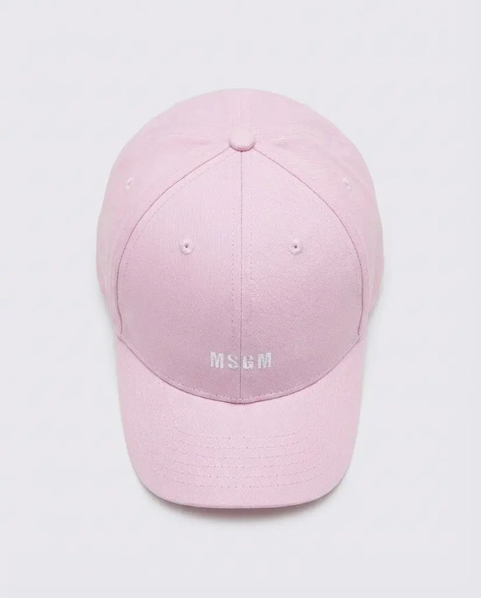 Cappello Msgm con Logo Ricamo | Colore Rosa | Accessori Outlet MSGM
