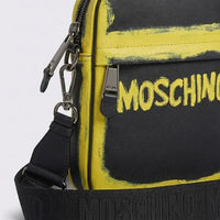 Tracolla Moschino Uomo | Modello Uomo con Logo | Nero Moschino