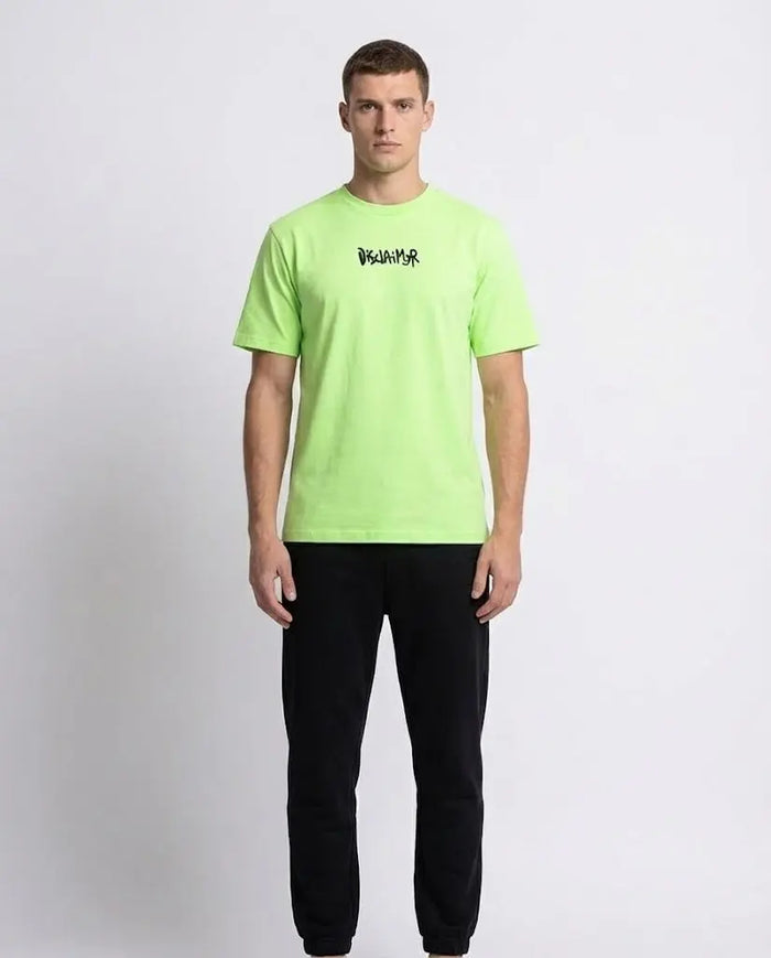 T Shirt Disclaimer | Modello Oversize Unisex | Verde Lime Disclaimer