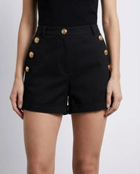 Shorts Balmain con Bottoni Oro Donna Balmain