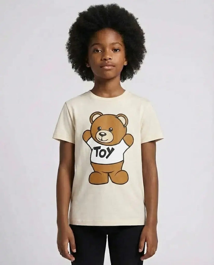 T Shirt Moschino Kids | Unisex | Logo Orsetto Toy | Bianco Moschino Kids