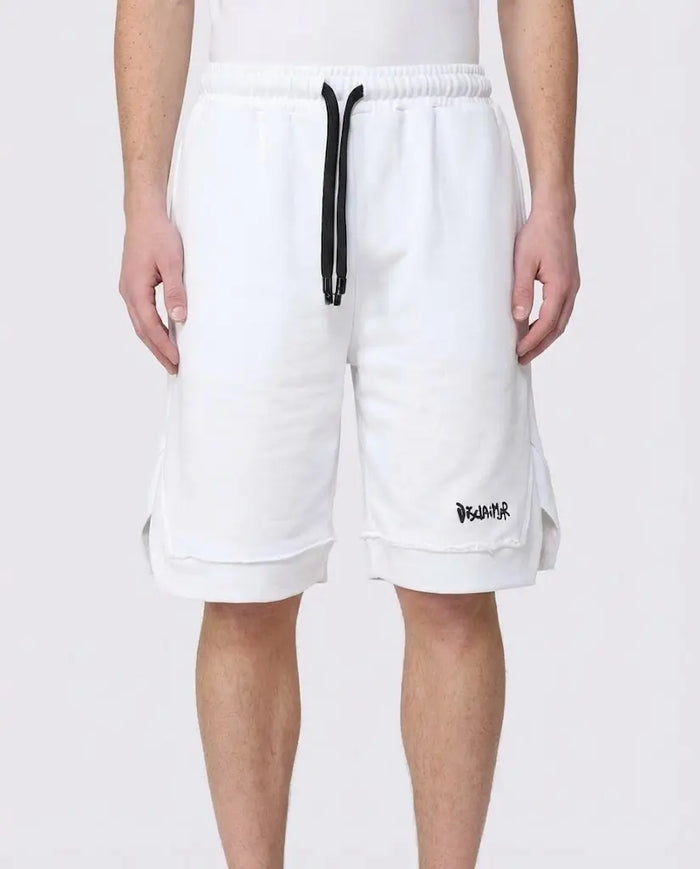 Pantaloncini Disclaimer Uomo | Logo Classico | Bianco Disclaimer