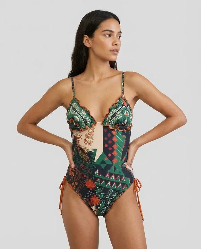 Costume Effek Donna | Modello Intero | Fantasia Verde | Costumi F**K | Outlet Effek