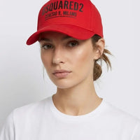 Cappello Dsquared2 | Logo Ceresio 9 | Rosso | Accessori Dsquared2