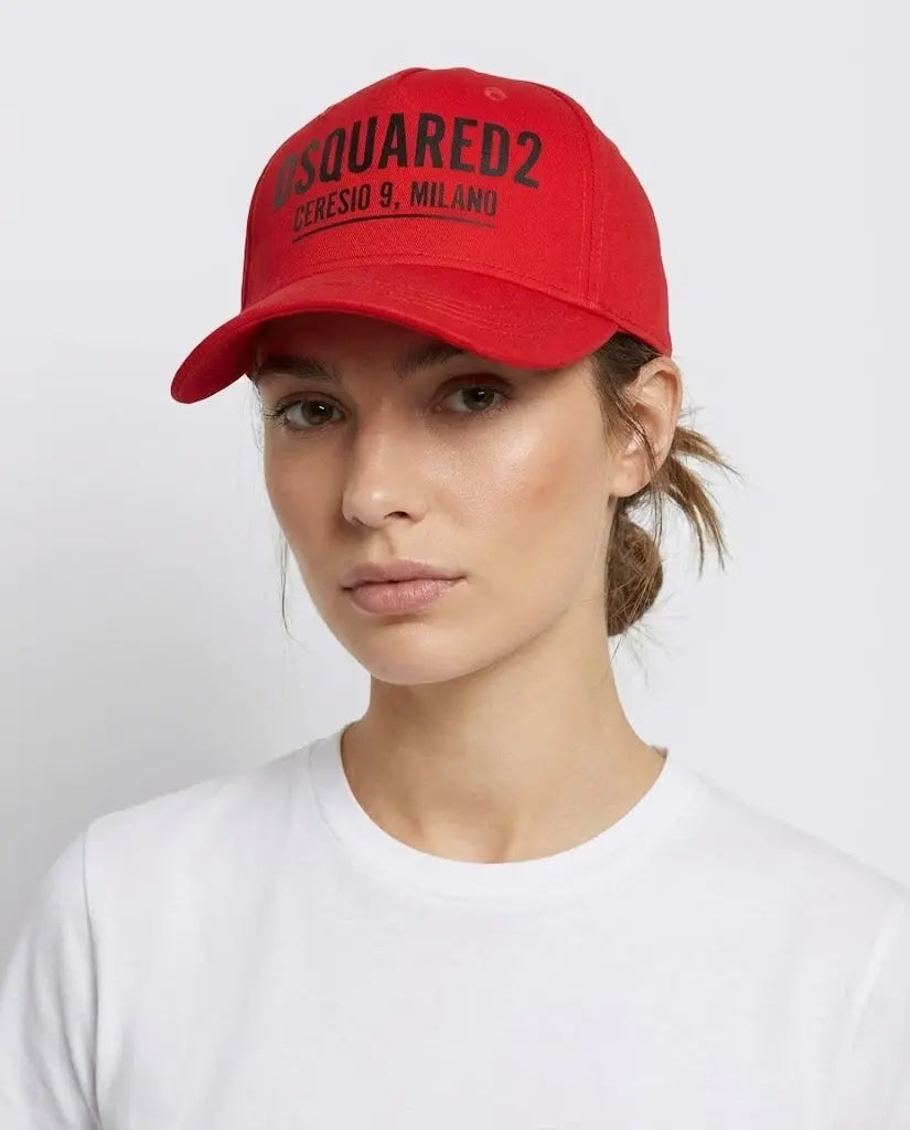 Cappello Dsquared2 | Logo Ceresio 9 | Rosso | Accessori Dsquared2