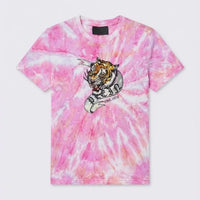 T Shirt Philipp Plein | Tigre Tie Dye | Fucsia Philipp Plein
