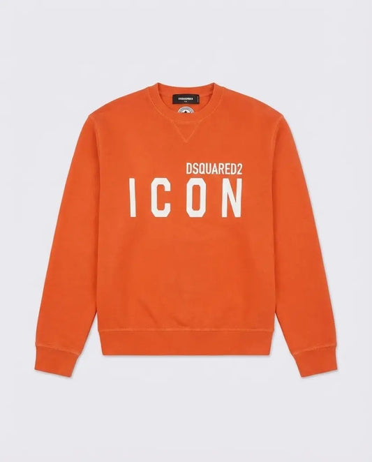 Felpa Dsquared2 Icon | Unisex | Logo Icon | Arancio Dsquared2