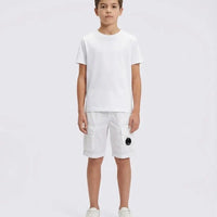 Pantaloncini CP Company | Modello Cargo | Bianco | Outlet CP Company