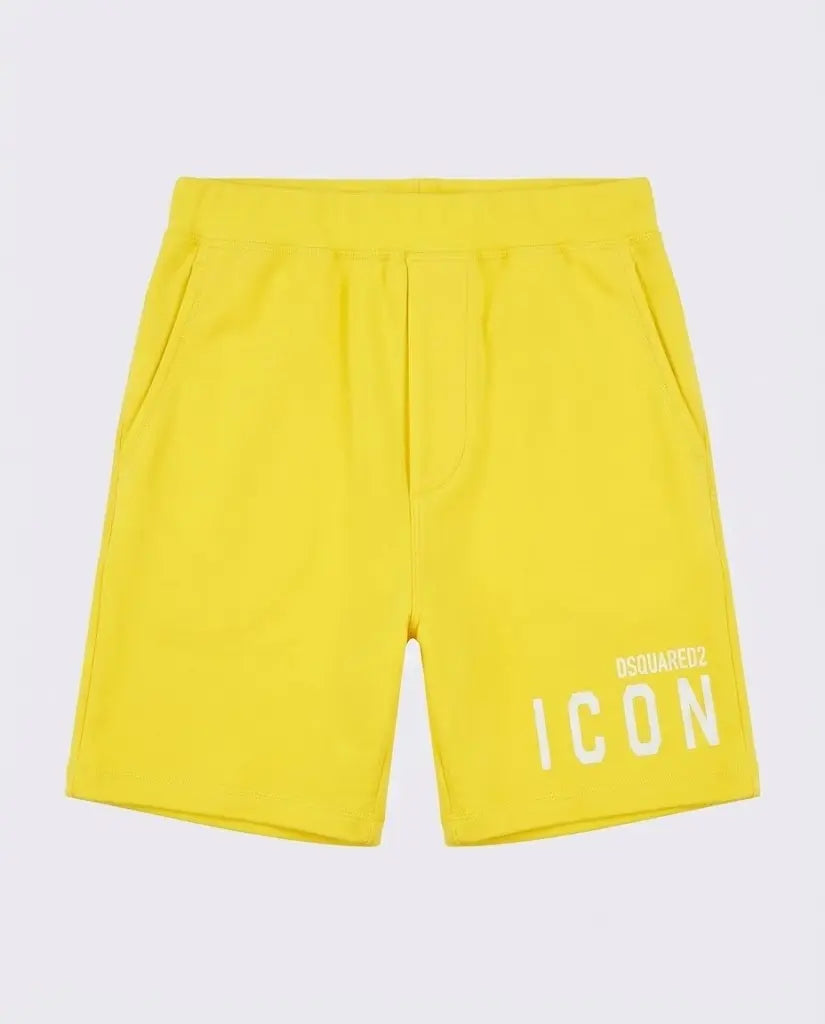 Pantaloncini Dsquared2 | Bermuda Unisex | Logo Icon | Giallo Dsquared2