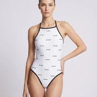 Costume Balmain Donna | Modello Intero | Logo | Bianco Balmain