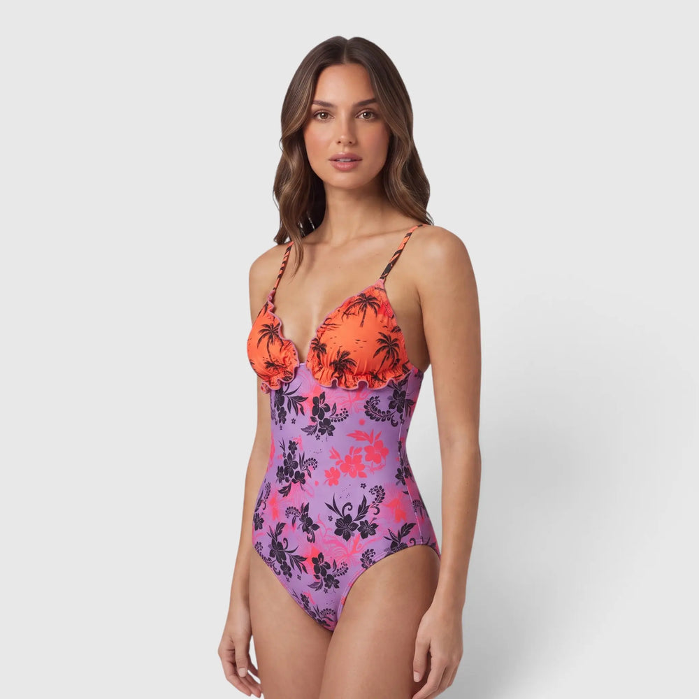 Costume Effek Donna | Modello Intero | Motivo Palme | Costumi F**K | Outlet Effek