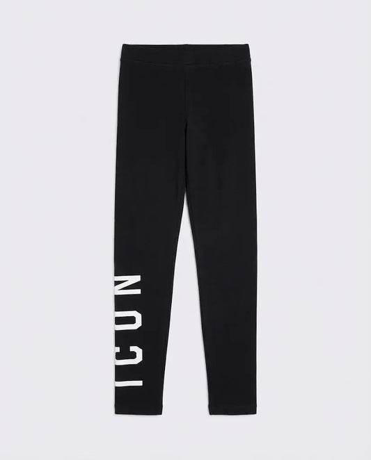 Leggings Dsquared2 Donna | Logo Icon | Colore Nero | Outlet Dsquared2