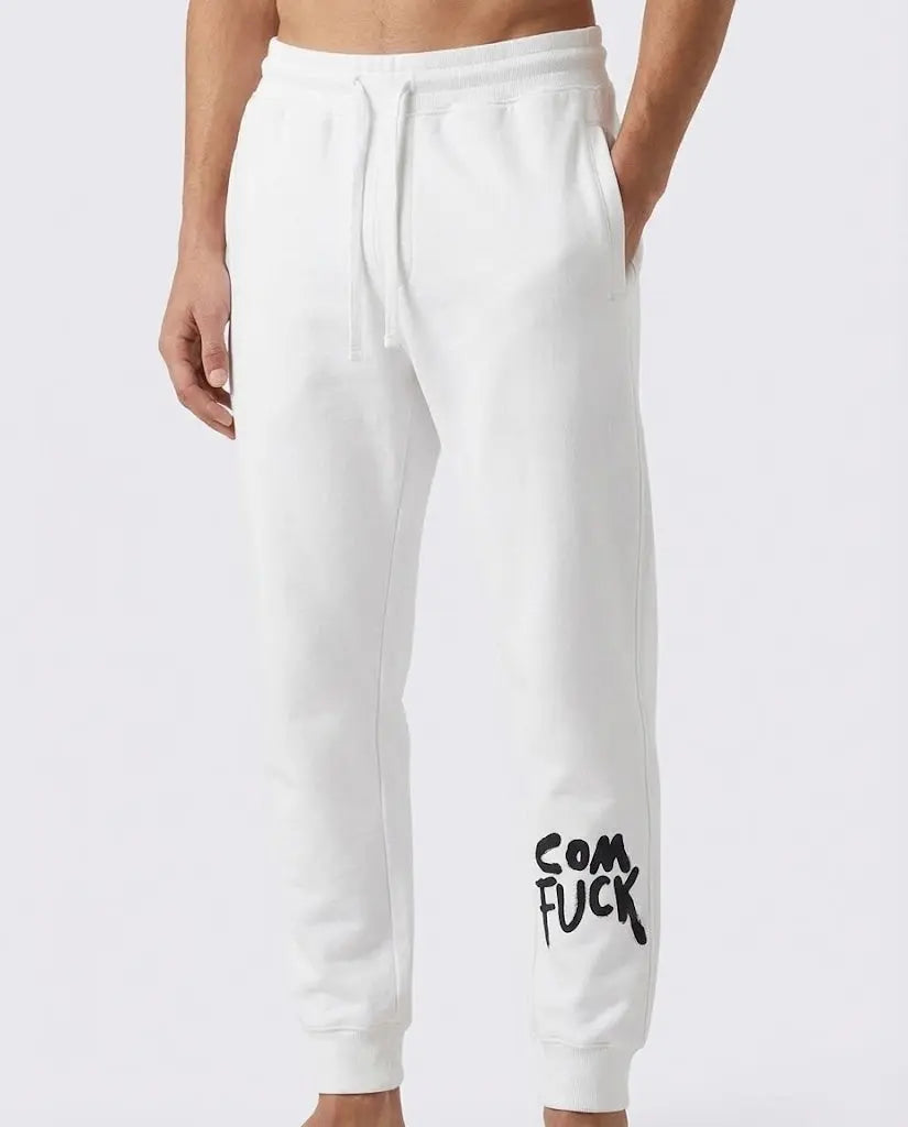 Comme Des Fuckdown | Pantaloni con Logo | Colore Bianco | Outlet Comme Des Fuckdown