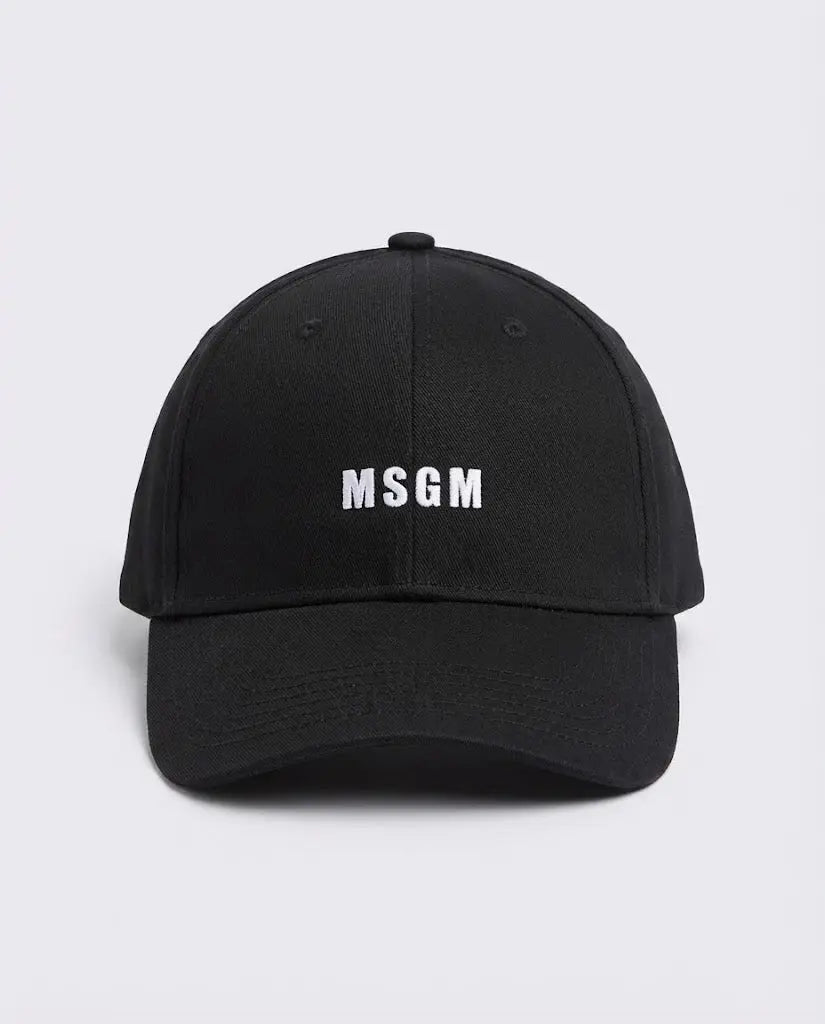 Cappello Msgm con Logo Ricamo | Colore Nero | Accessori MSGM