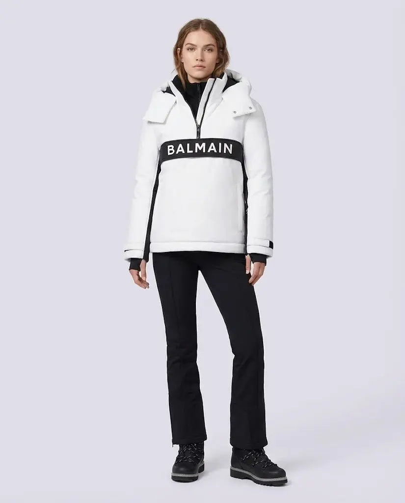 Balmain | Giacca da Sci | Modello Oversize con Logo | Bianco Balmain