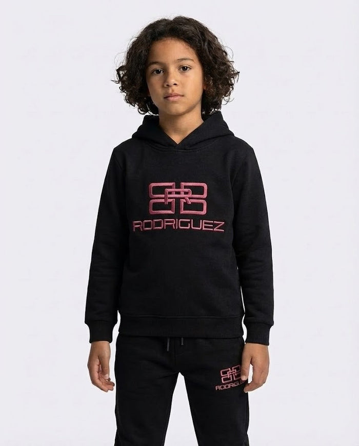 Felpa Bambino DIego Rodriguez Rosa Logo Diego Rodriguez