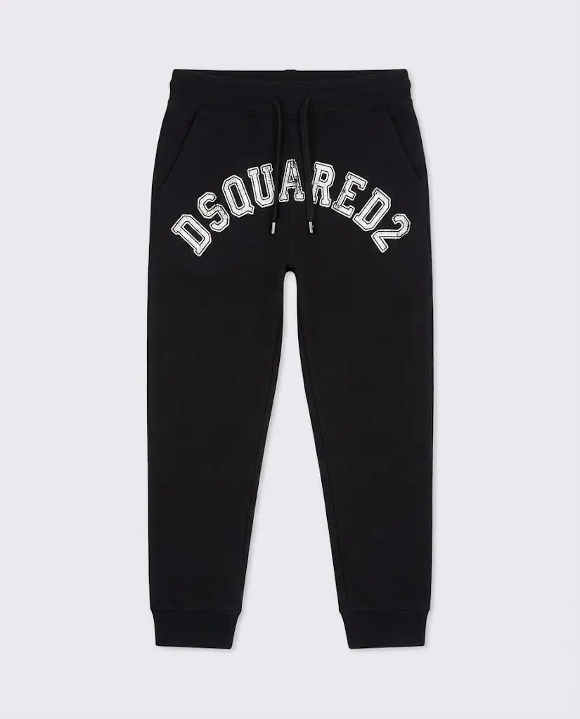 Pantaloni Dsquared2 Donna | Logo College | Oversize | Nero Dsquared2