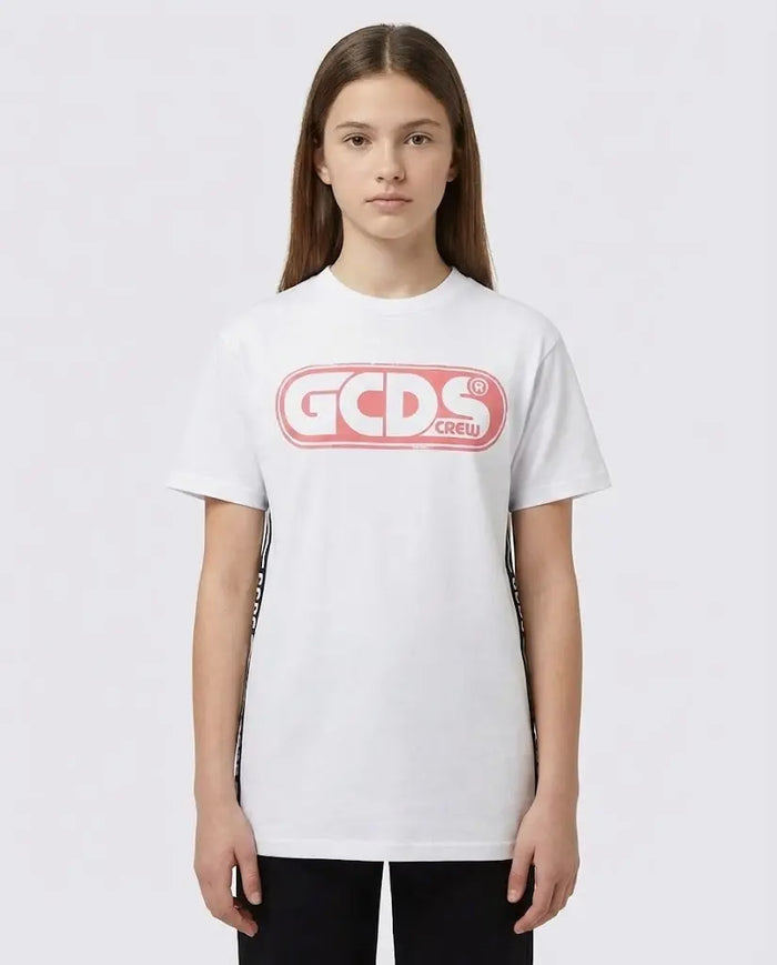 MAXIMAGLIA GLITTER GCDS BIANCO GCDS