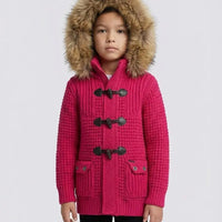 Bark Bambino | Giubbotto Fucsia Chiaro con Pelliccia | Outlet Bark Bambino