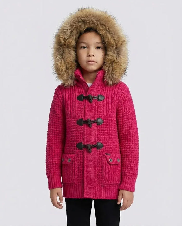Bark Bambino | Giubbotto Fucsia Chiaro con Pelliccia | Outlet Bark Bambino