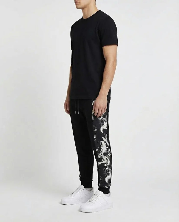 Pantalone Versace Jeans Couture Uomo | Banda Barocco | Nero Versace Jeans