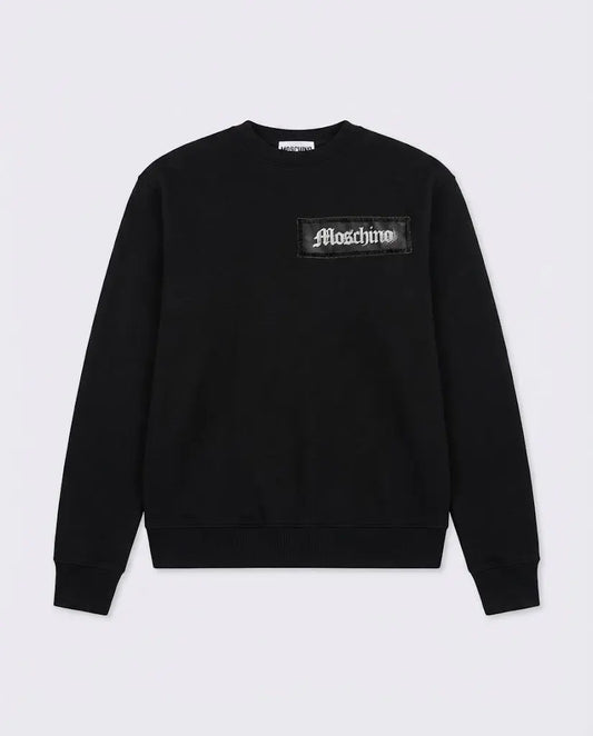 Felpa Moschino Uomo | Modello Oversize con Logo | Nero Moschino