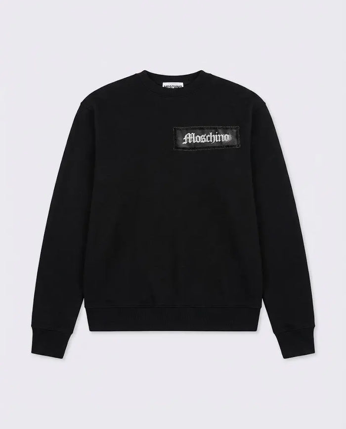 Felpa Moschino Uomo | Modello Oversize con Logo | Nero Moschino