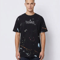 T Shirt Disclaimer | Modello Oversize Unisex | Schizzi Vernice | Nero Disclaimer