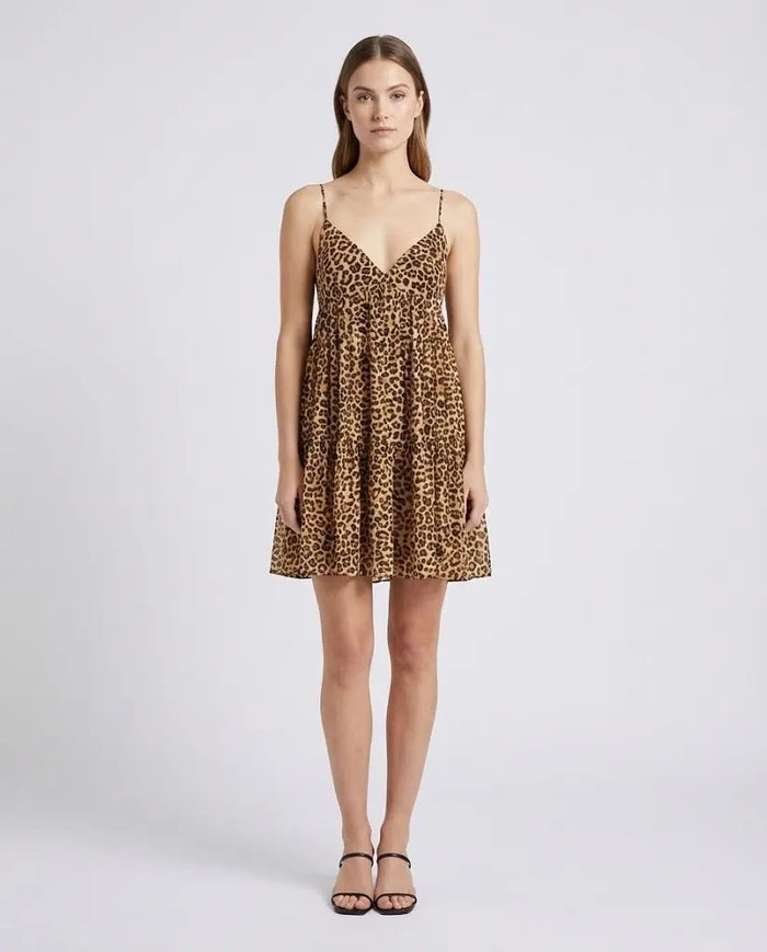 Abito Aniye By Donna | Vestito Mini Dress | Leopardato Aniye By