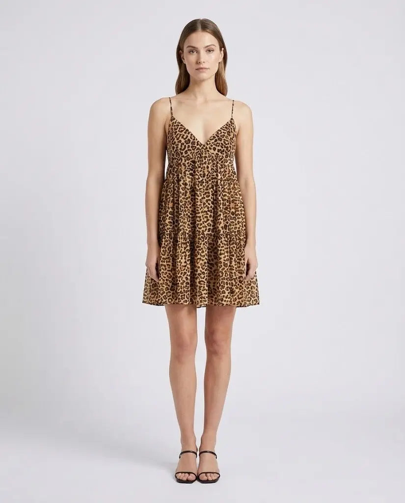 Abito Aniye By Donna | Vestito Mini Dress | Leopardato Aniye By