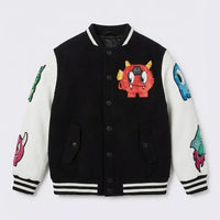 Giubbotto Philipp Plein | Modello Bomber in Pelle | Nero Philipp Plein