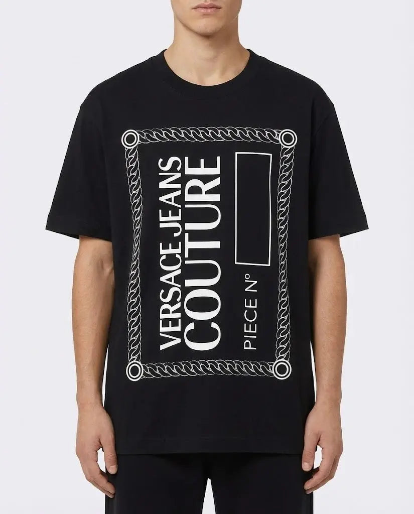 T Shirt Versace Jeans Couture Uomo | Oversize | Nero Versace Jeans