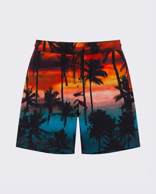 Pantaloncini Msgm | Modello Unisex | Fantasia Palm | Outlet MSGM