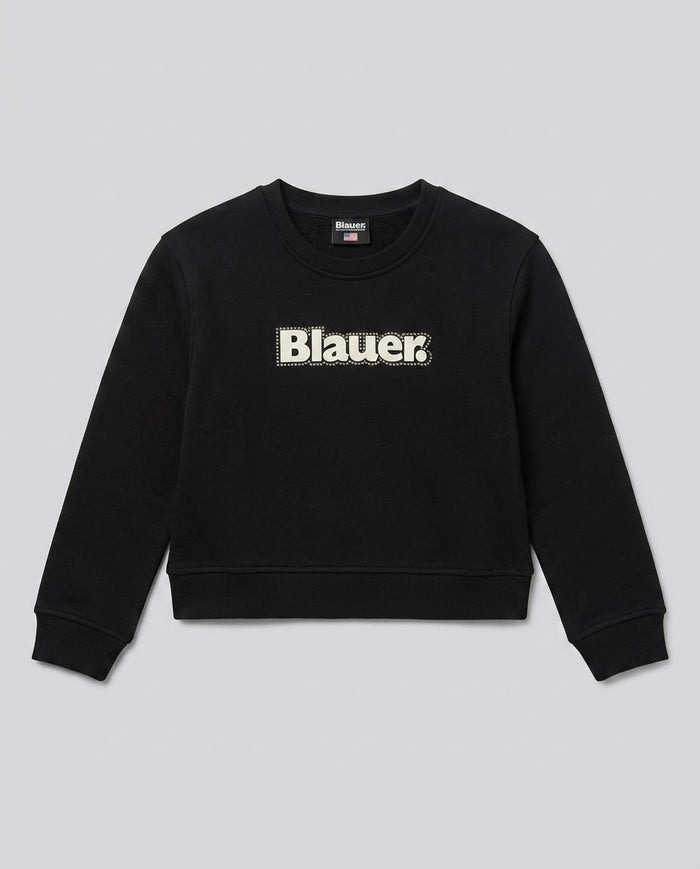 Felpa Blauer Kids nera da bambina 8 anni – fronte