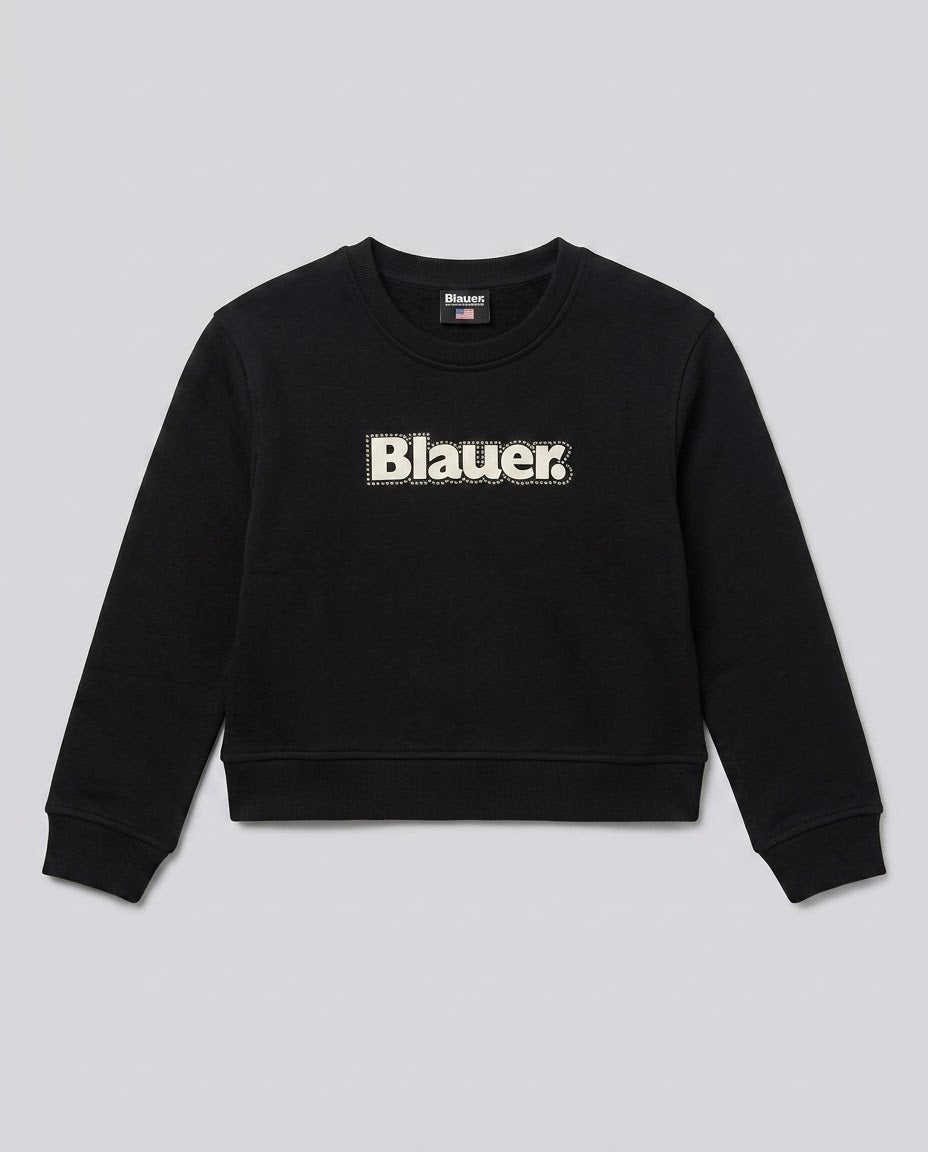 Felpa Blauer Kids nera da bambina 8 anni – fronte