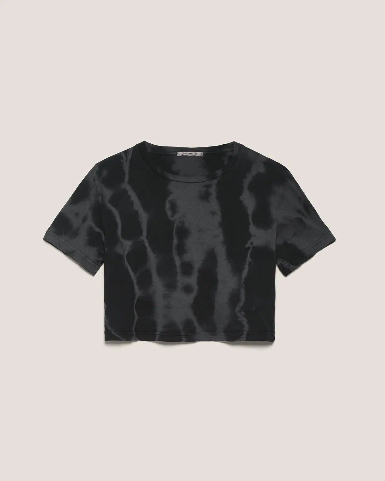T-SHIRT CROP HINNOMINATE TIE DYE NERO (6718260838533)