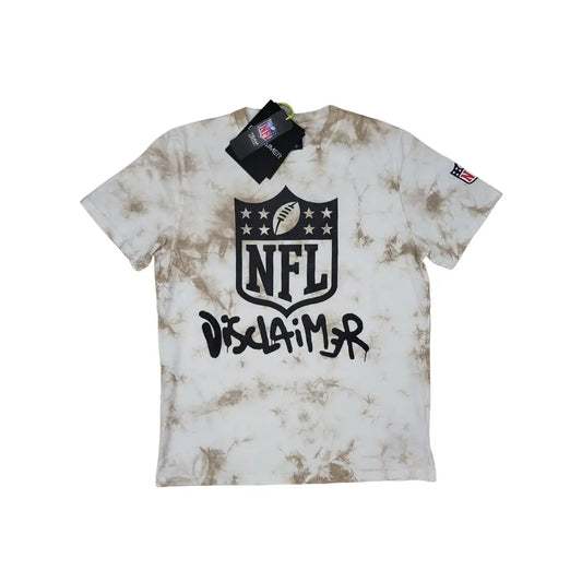 T-SHIRT DISCLAIMER X NFL TIE DYE BEIGE (6717533749381)