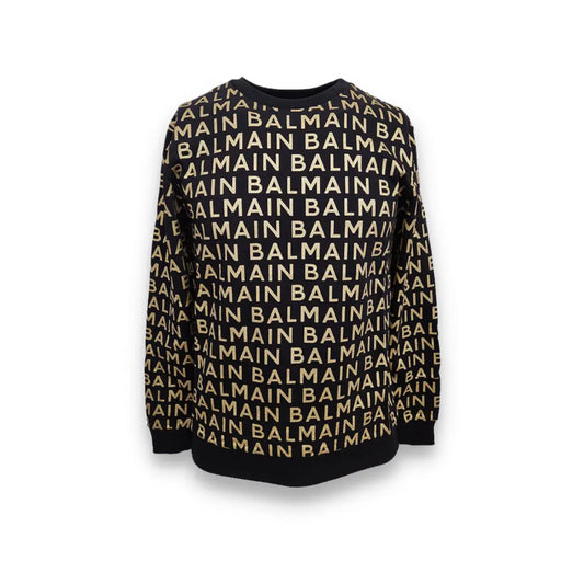 FELPA BALMAIN LOGO ALL OVER GOLD (8060471017752) (9090357690695)