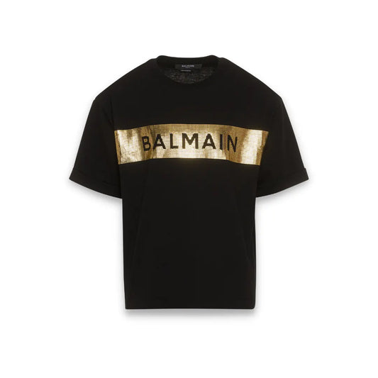 T-SHIRT BALMAIN OVER GOLD (8153966739736) (9090307916103)